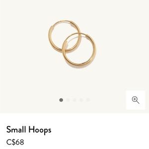 Mejuri 14k Yellow Gold Small Hoops
